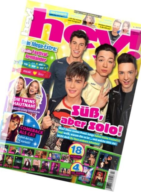 Hey! – Juli 2017 Cover