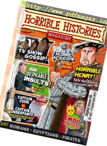 Horrible Histories – 26 July – 5 September 2017 Cover