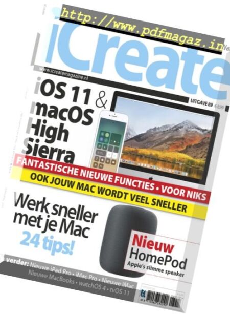 iCreate Netherlands – Uitgave 89, 2017 Cover