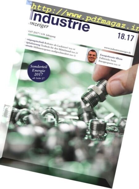 Industrie Anzeiger – Nr.18 2017 Cover