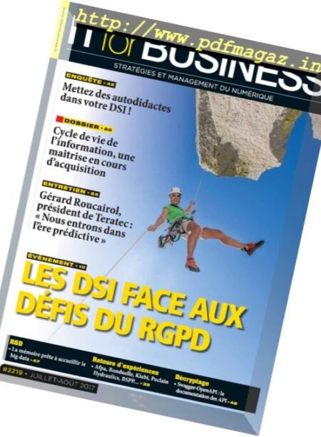 IT for Business – Juillet-Aout 2017 Cover