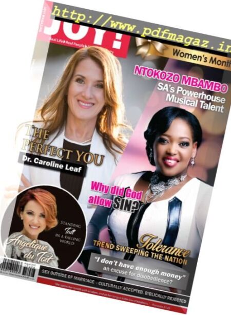 Joy! Magazine – August 2017 Cover