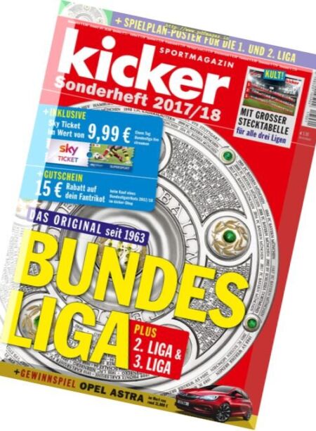 Kicker Sonderheft – Bundesliga 2017-2018 Cover