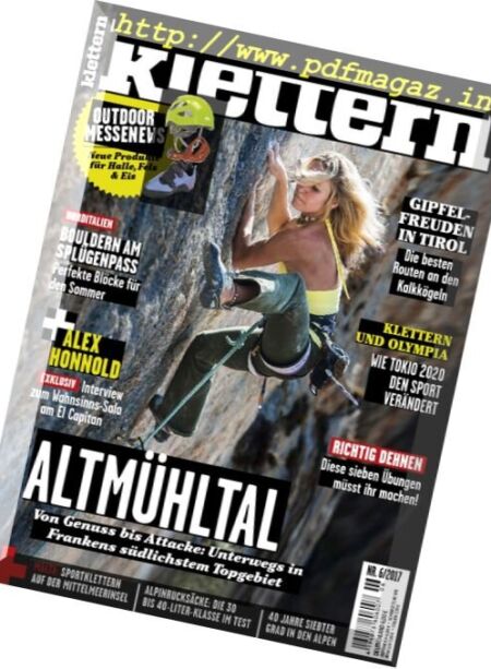 Klettern – Nr.6 2017 Cover