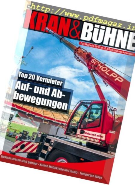 Kran & Buhne – Juli 2017 Cover