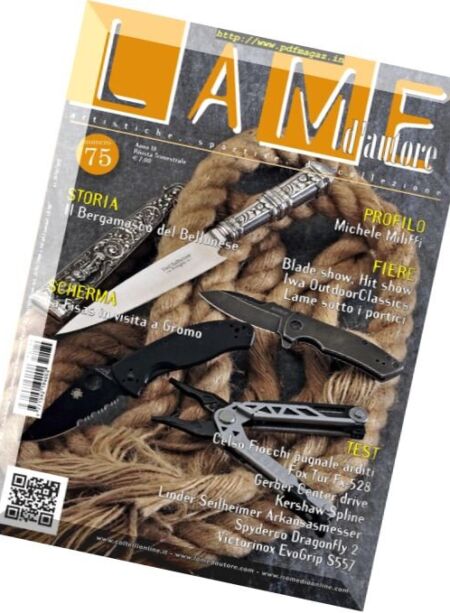 Lame d’autore – N 75, 2017 Cover