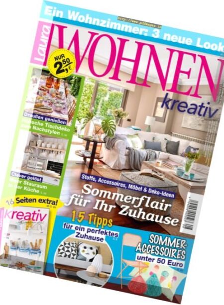 Laura Wohnen Kreativ – August 2017 Cover