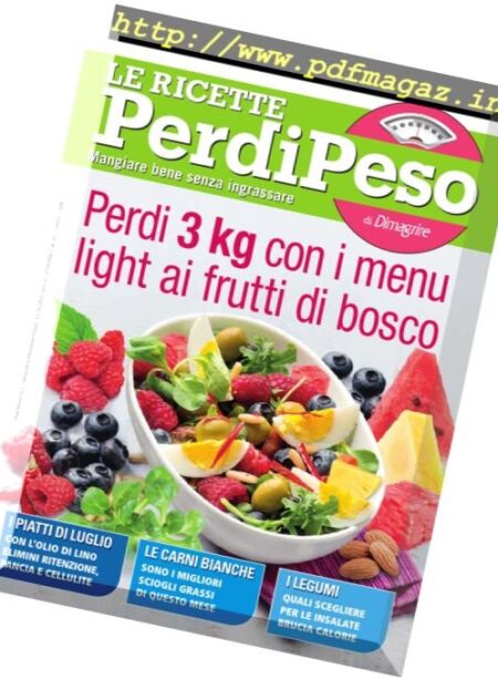 Le Ricette PerdiPeso – Luglio 2017 Cover