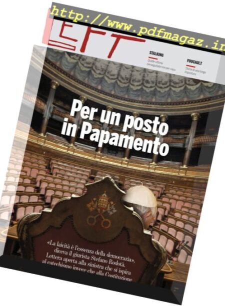Left – 8-14 Luglio 2017 Cover
