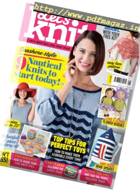 Let’s Knit – August 2017 Cover