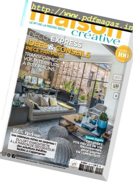 Maison Creative – Juillet-Aout 2017 Cover