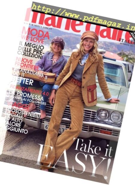 Marie Claire Italia – Agosto 2017 Cover