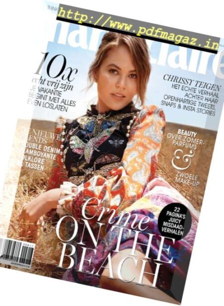 Marie Claire Netherlands – Augustus 2017 Cover
