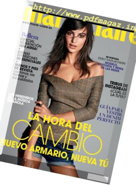 Marie Claire Spain – Agosto 2017 Cover
