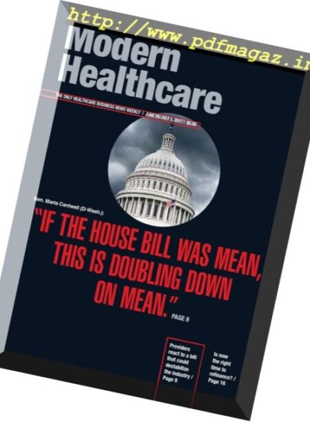 Modern Healthcare – 26 June 2017 Cover
