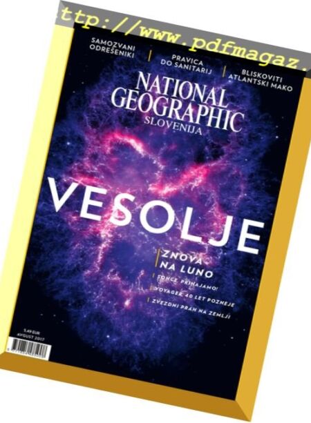 National Geographic Slovenia – Avgust 2017 Cover