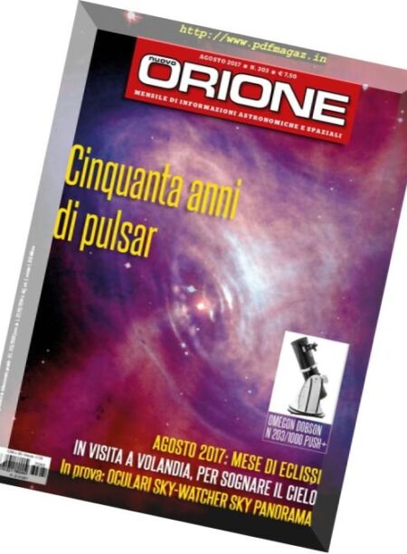 Nuovo Orione – Agosto 2017 Cover
