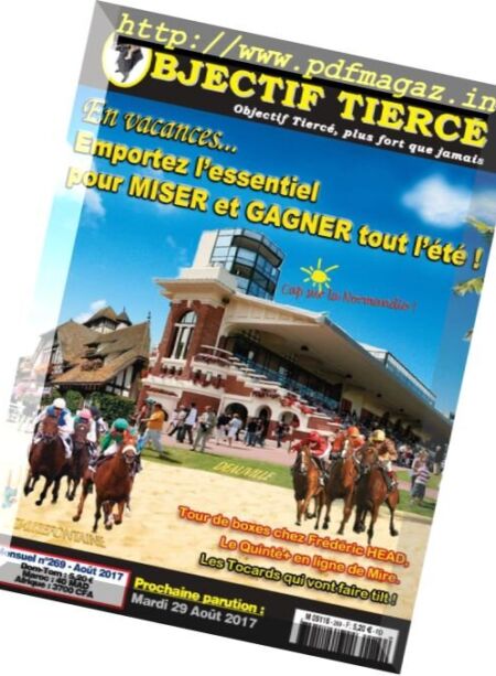 Objectif Tierce – Aout 2017 Cover