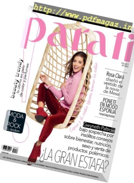 Para Ti Argentina – 30 Junio 2017 Cover