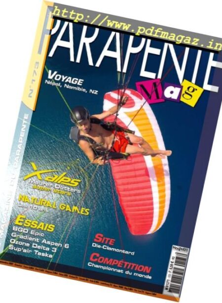 Parapente Mag – Aout-Septembre 2017 Cover