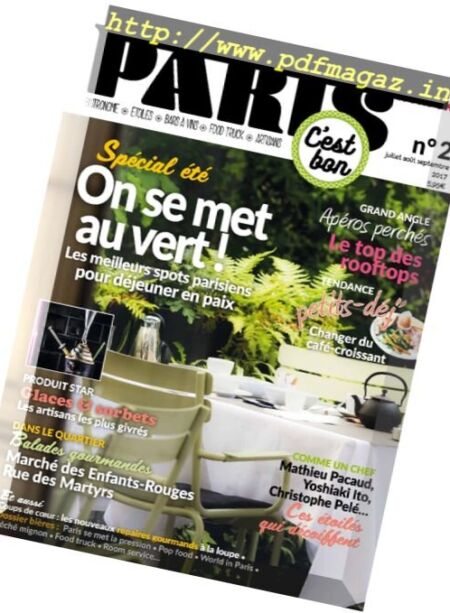Paris C’est bon – Juillet-Septembre 2017 Cover