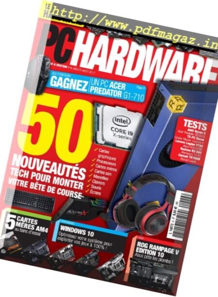 PC Hardware – Juillet-Aout 2017 Cover