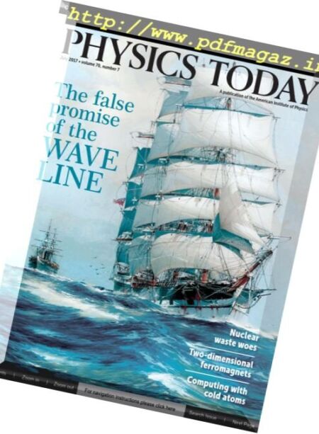Physics Today – July 2017 Cover