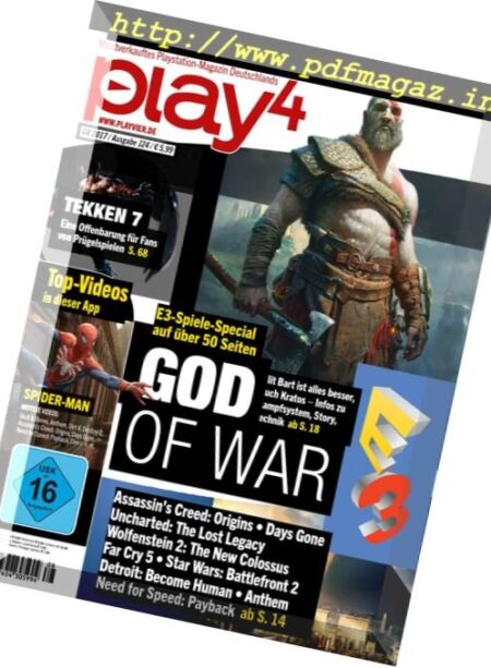 Play4 Germany – August 2017 Cover