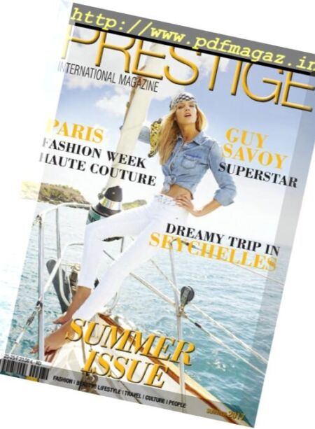 Prestige International – Summer 2017 Cover