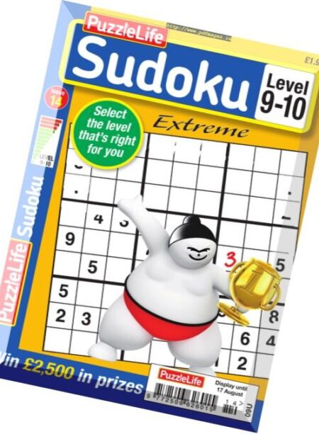 PuzzleLife Sudoku Extreme – Issue 14 2017 Cover