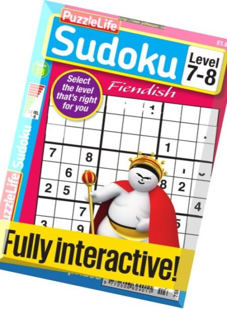 PuzzleLife Sudoku Fiendish – Issue 13 2017 Cover