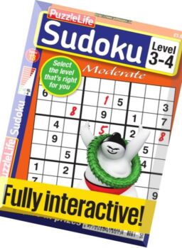 PuzzleLife Sudoku Moderate – Issue 13 2017