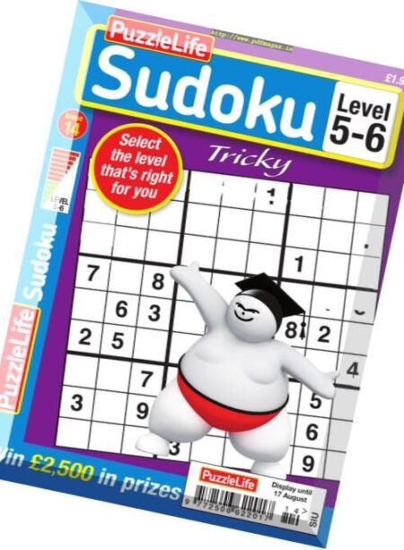 PuzzleLife Sudoku Tricky – Issue 14 2017 Cover
