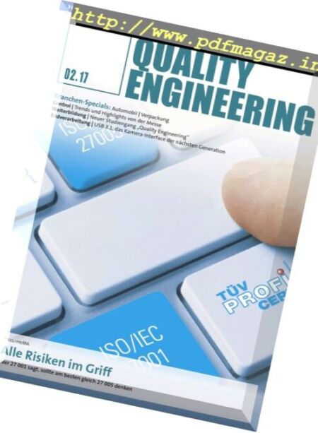 Quality Engineering – Nr.2, 2017 Cover