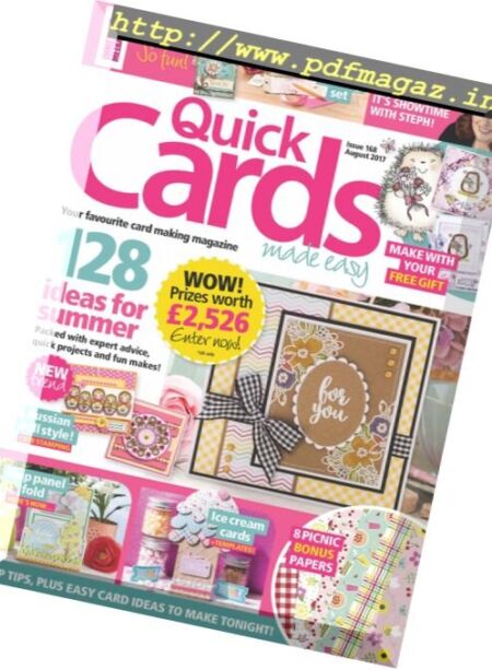 Quick Cards Made Easy – August 2017 Cover