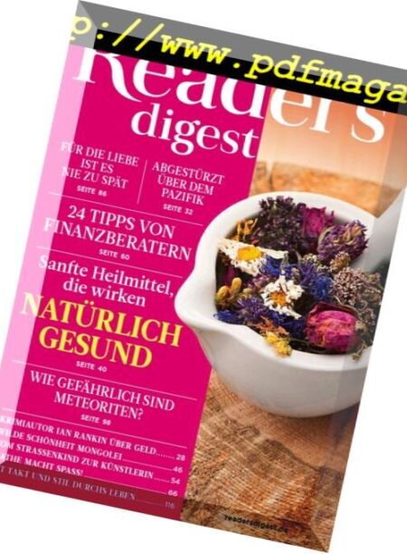 Reader’s Digest Germany – August 2017 Cover