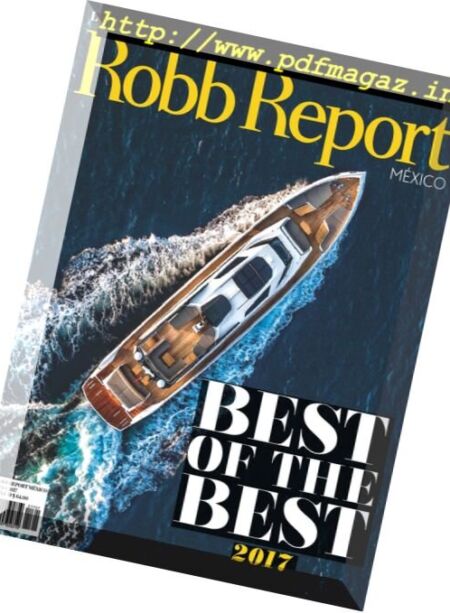 Robb Report Mexico – Julio 2017 Cover