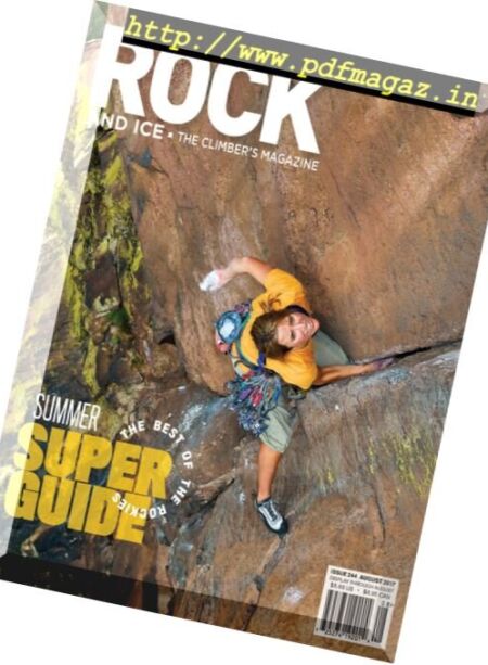 Rock and Ice – August 2017 Cover