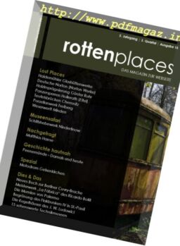 Rottenplaces Magazin – Nr. 3, 2017