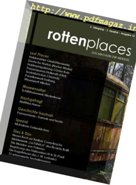Rottenplaces Magazin – Nr. 3, 2017 Cover