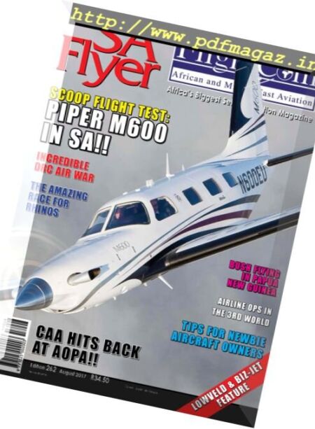 SA Flyer – August 2017 Cover