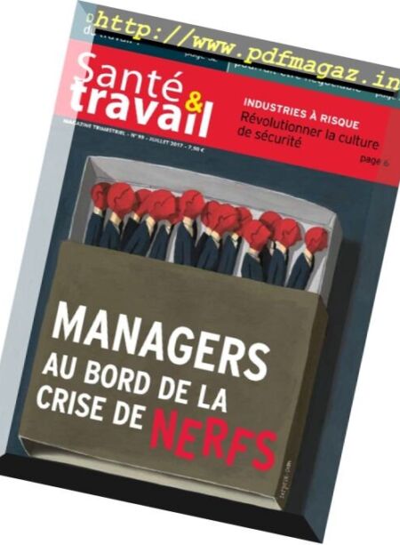 Sante & Travail – Juillet 2017 Cover