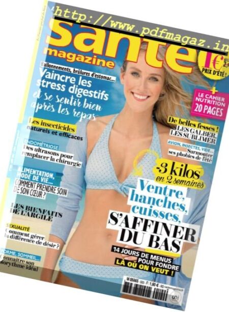 Sante Magazine – Aout 2017 Cover