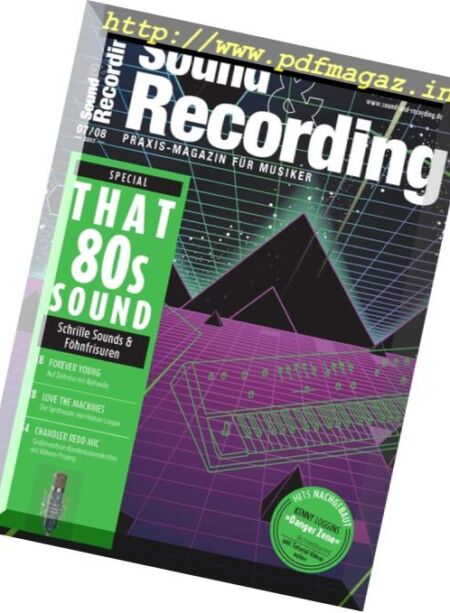 Sound & Recording – Juli-August 2017 Cover
