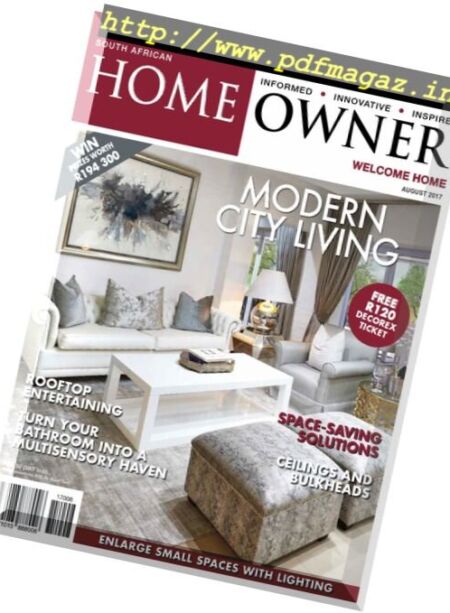 South African Home Owner – August 2017 Cover