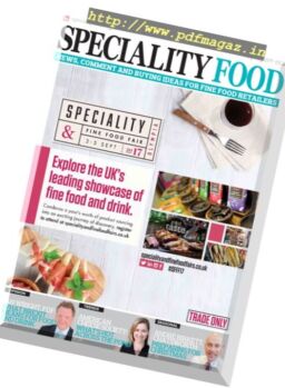 Speciality Food – July-August 2017