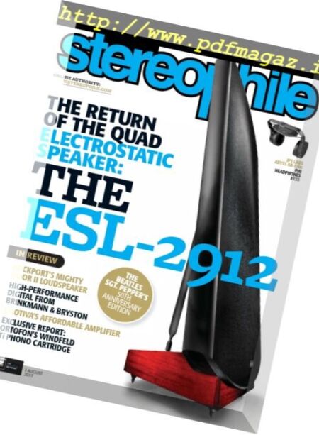 Stereophile – August 2017 Cover