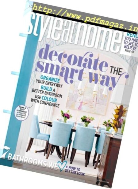 Style at Home Canada – September 2017 Cover