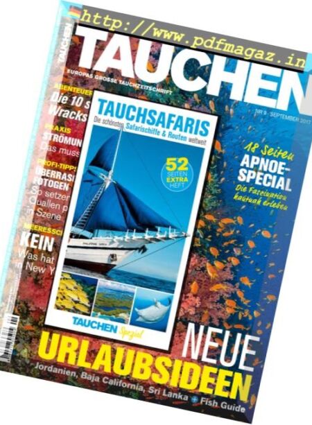 Tauchen – September 2017 Cover