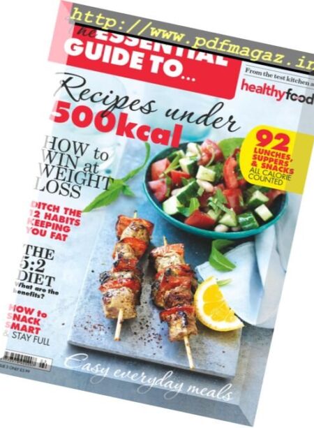 The Essential Guide to Recipes Under 500kcal – Issue 3 2017 Cover